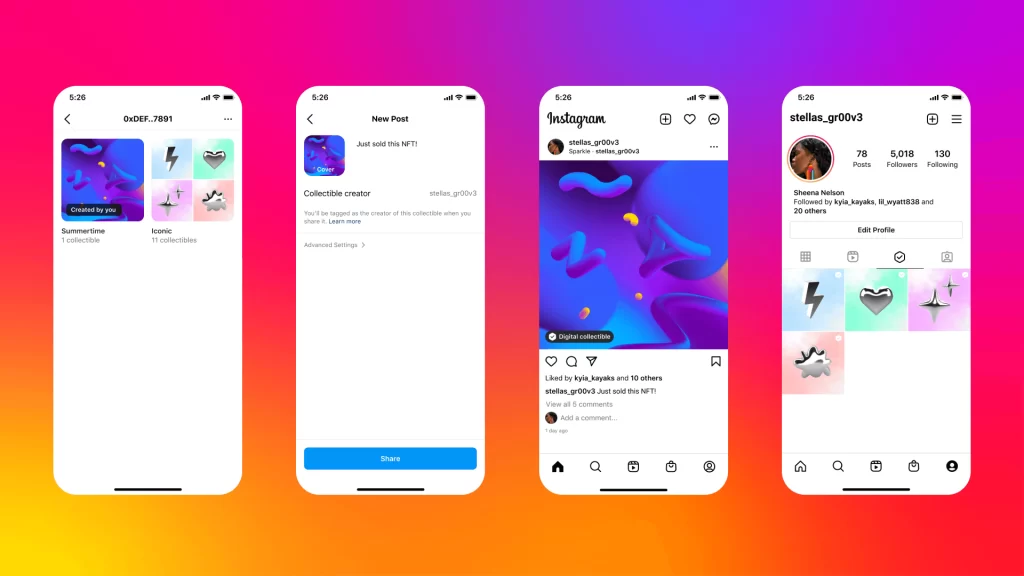 Instagram-Introduces-NFTs_Instagram_account_with_NFTs_art_plugged