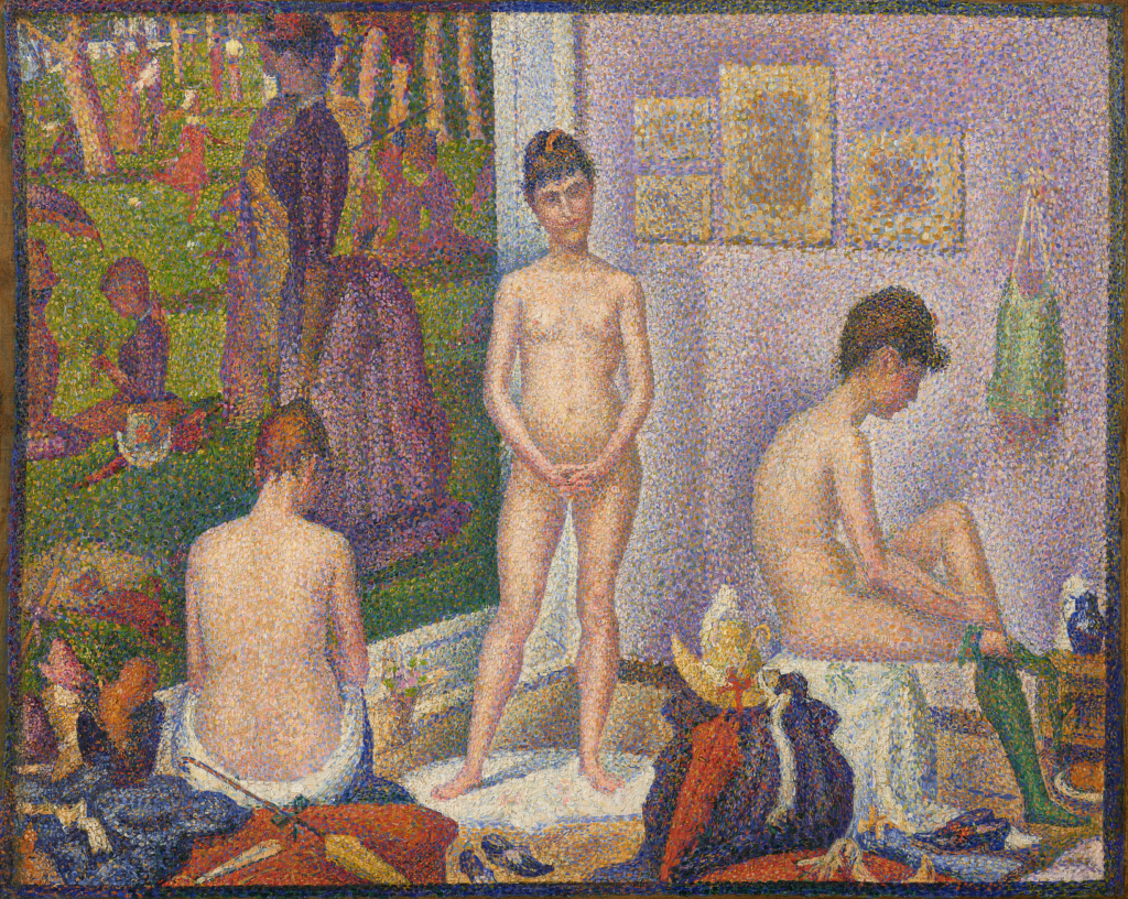Les Poseuses, Ensemble (Petite version) del 1888 del pittore Georges SEURAT