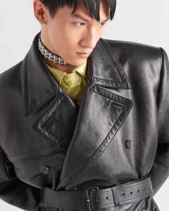cappotto di pelle prada cop