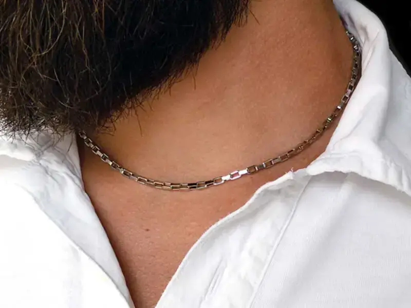 collana da uomo maglie di catena