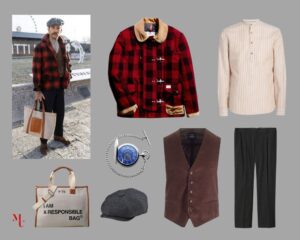 outfit settimanale giacca a quadri uomo
