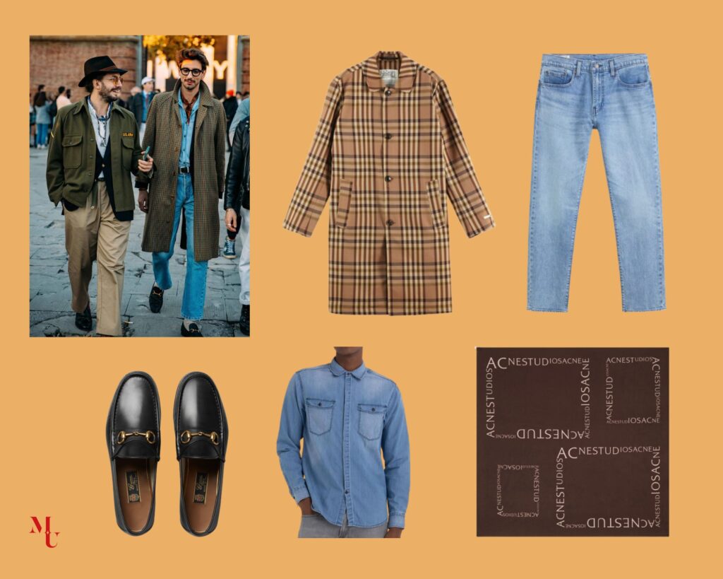 outfit primavera uomo trench