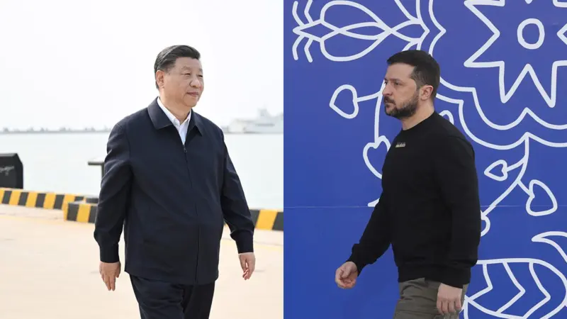 la telefonata tra zelensky e xi. Photocredit open.online.it