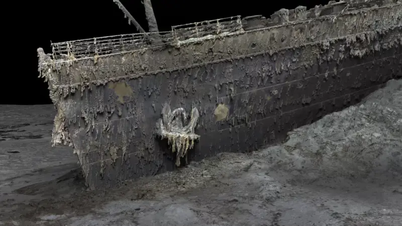Titanic Foto della prua ad alta risoluzione