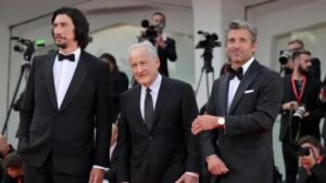 Dempsey2C+il+regista+Mann+e+Driver+sul+red+carpet+veneziano