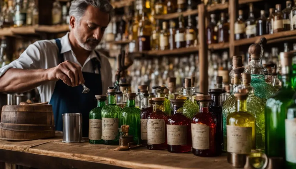 Produzione di liquori italiani