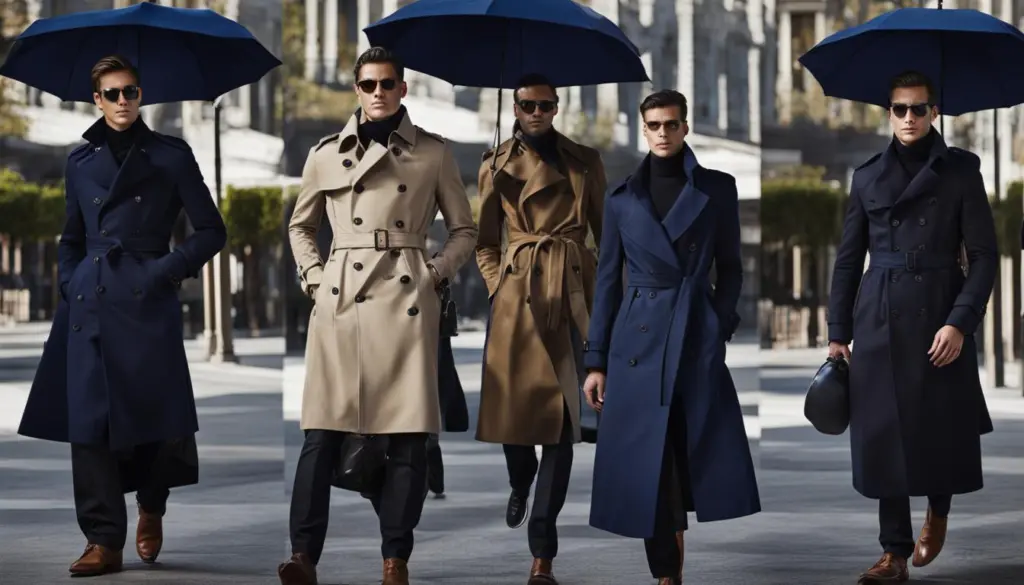 Trench navy uomo Trench navy uomo