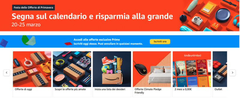 Festa delle Offerte di Primavera di Amazon Italia: Le Date e i Dettagli sugli Sconti di Marzo 2024