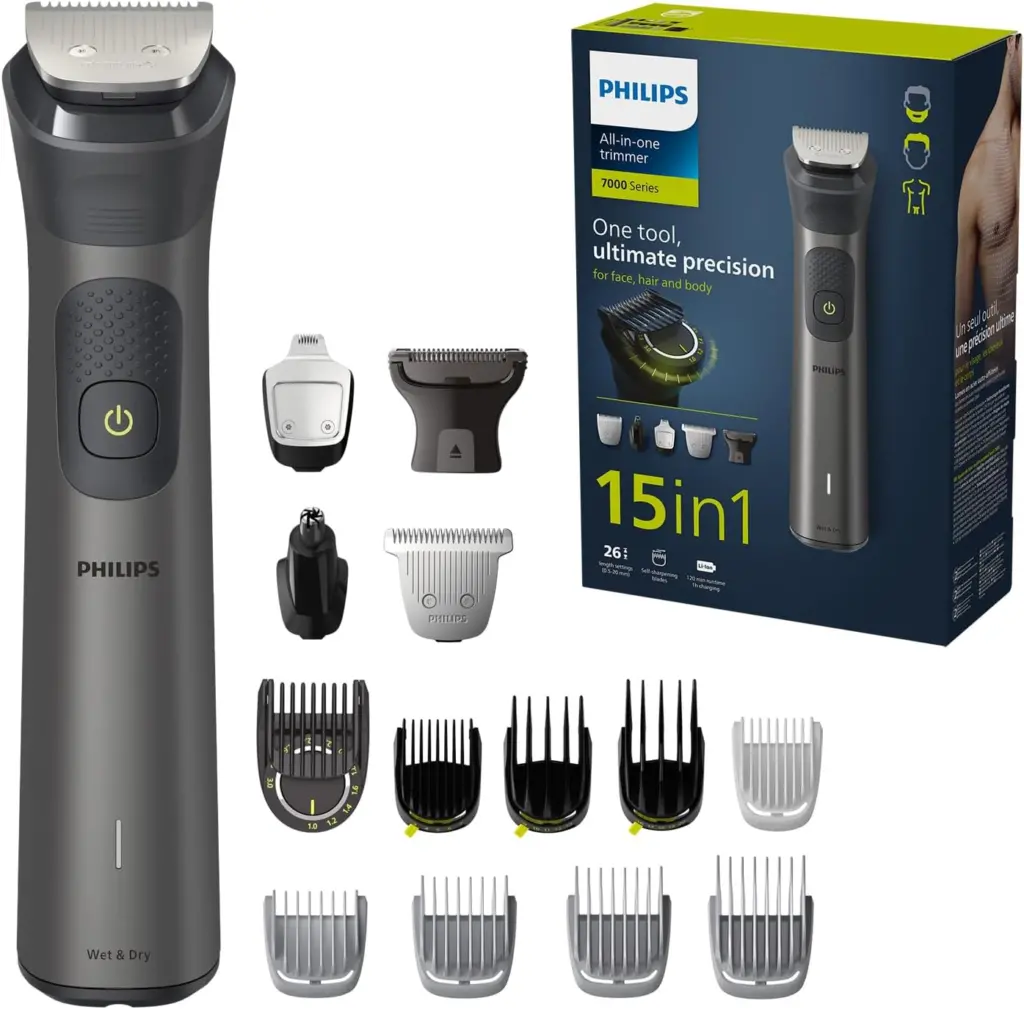 Rifinitore All-in-One Philips serie 7000, Multigroom 15 in 1