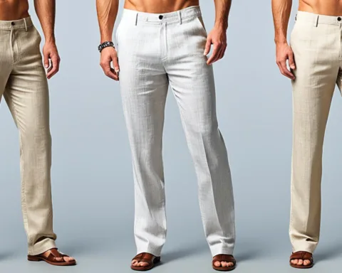 Pantaloni uomo eleganti in lino