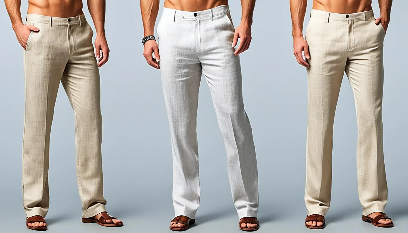 Pantaloni uomo eleganti in lino
