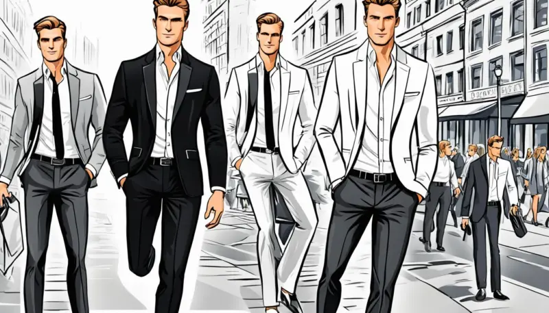 Outfit uomo bianco e nero