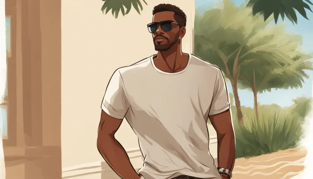 maglietta in lino da uomo