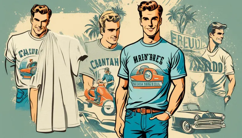 maglietta vintage da uomo