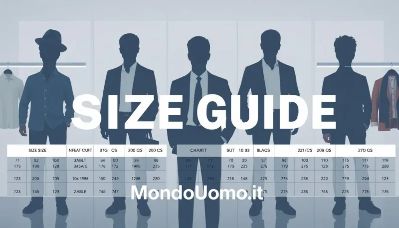 Guida per uomo alle Taglie per lo Shopping Online