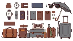 accessori da viaggio di lusso uomo