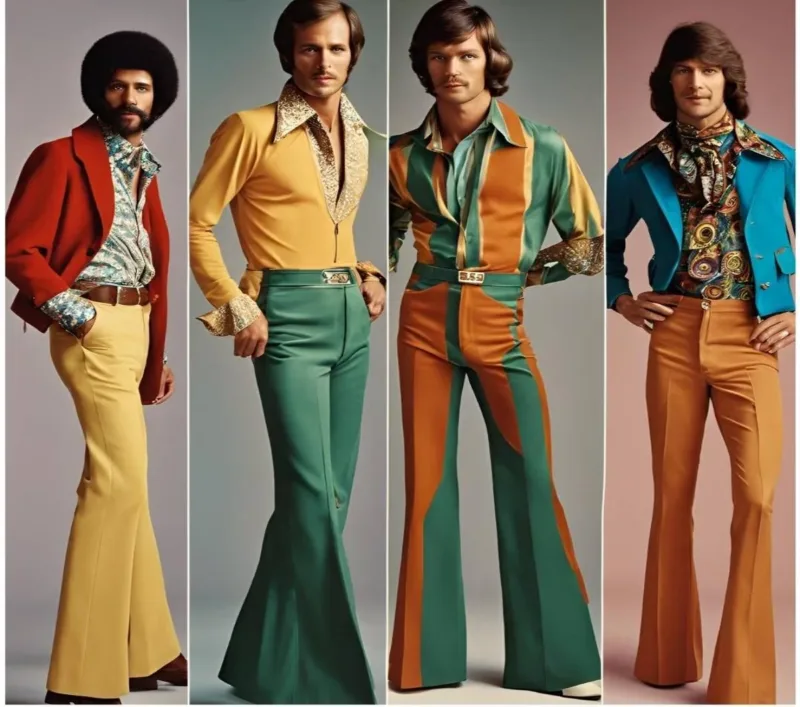 La moda maschile anni '70 è passata alla storia con i suoi colori e le sue fantasie sgargianti. Alcune tendenze resistono al tempo, tornando in voga in questa stagione invernale