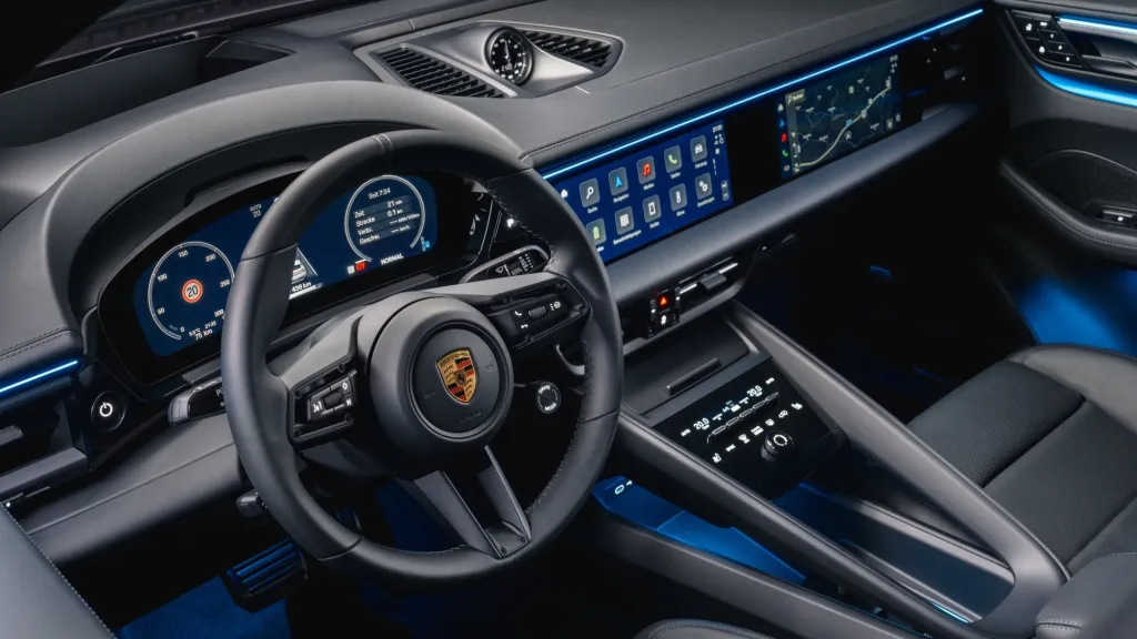 Interni della Nuova Porsche Macan: La Rivoluzione Elettrica che Cambierà il Mondo dei SUV