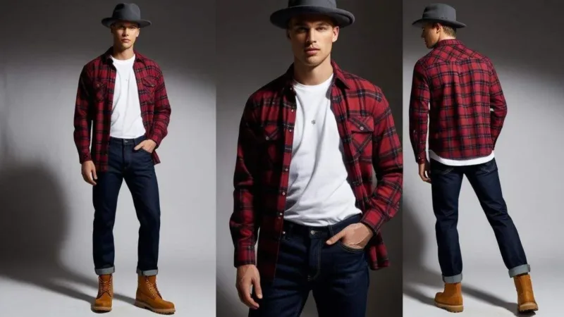 Come indossare una camicia di flanella