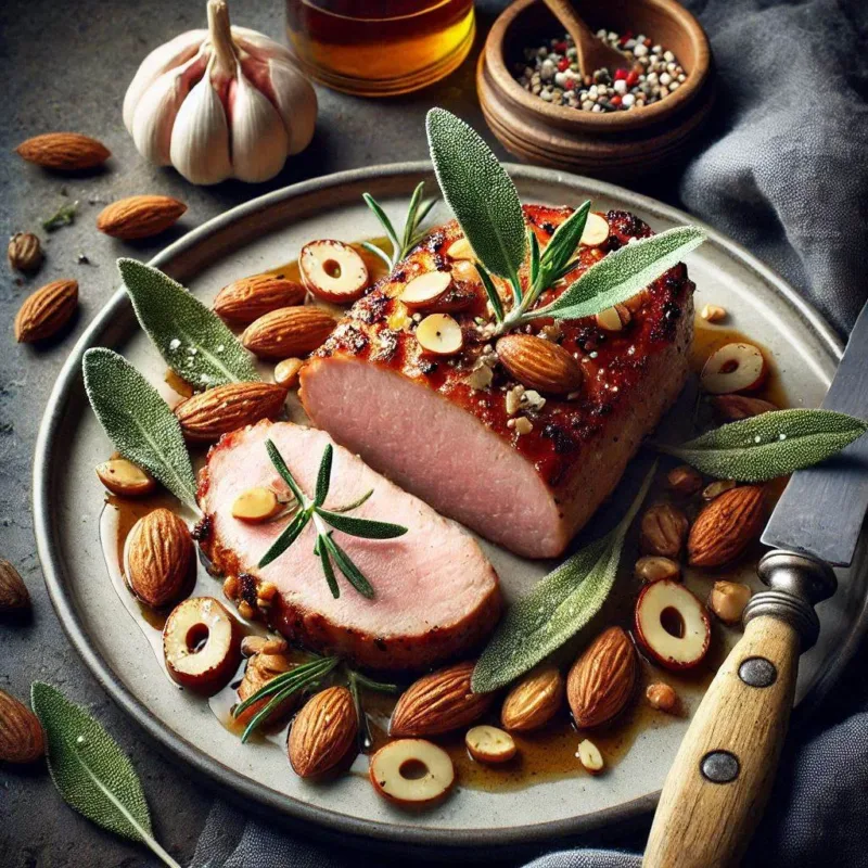 Duetto di arista con mandorle e salvia