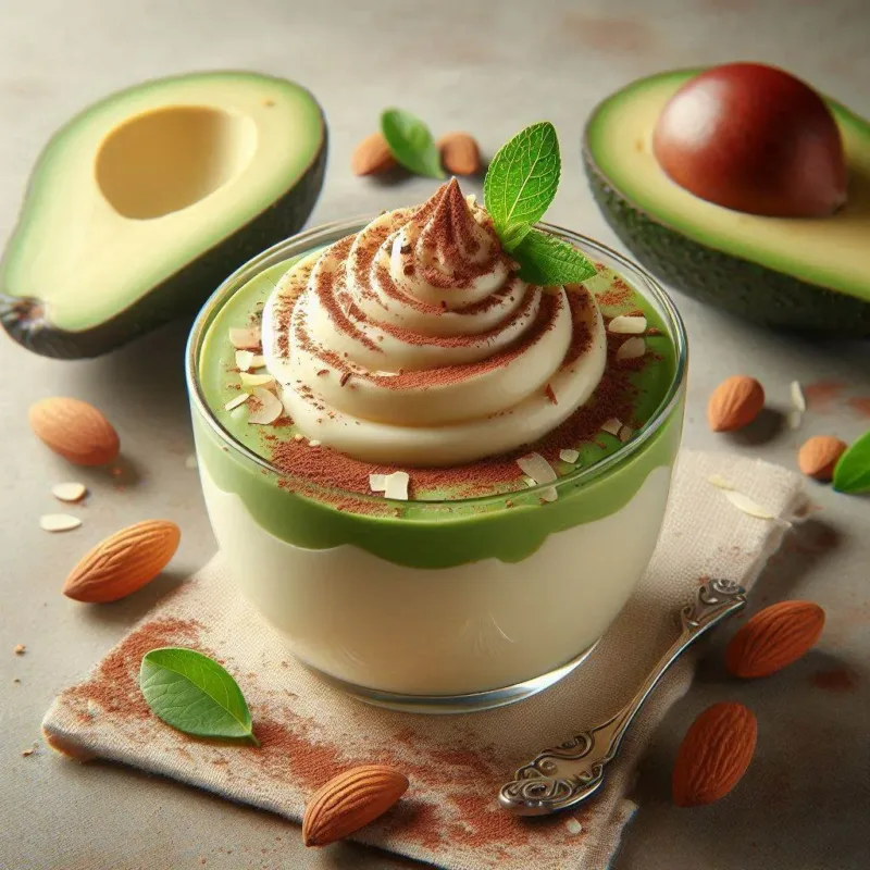 Crema di avocado e cioccolato bianco