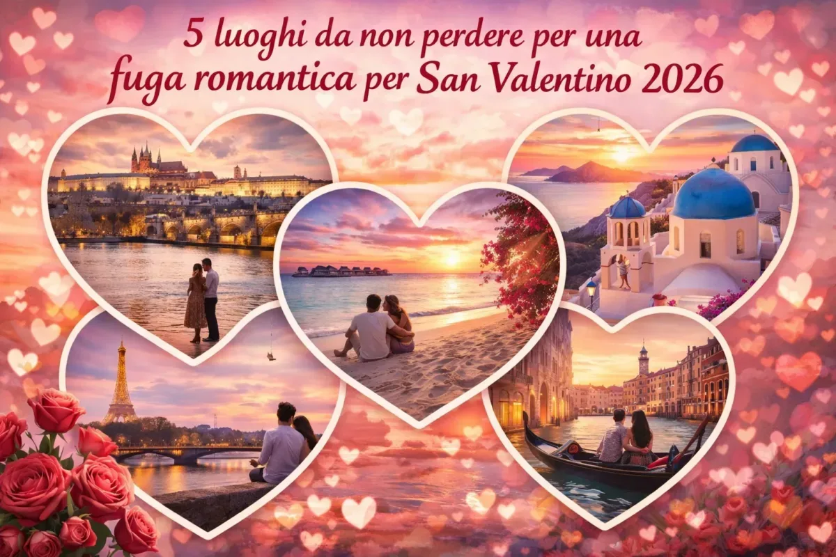 Luoghi unici, selezionati dalla nostra Redazione per sorprendere la tua dolce metà con un viaggio unico, indimenticabile e davvero romantico in occasione del prossimo San Valentino