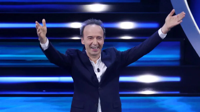 benigni ospite della quarta serata del festival di sanremo 2025