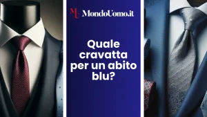 cravatta abito blu