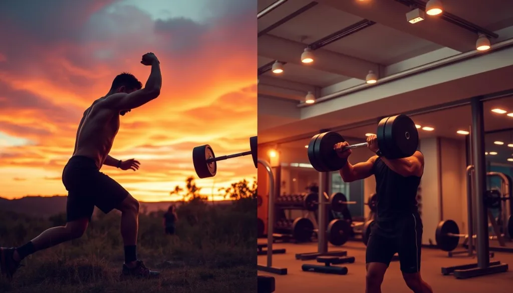 allenamento outdoor vs palestra