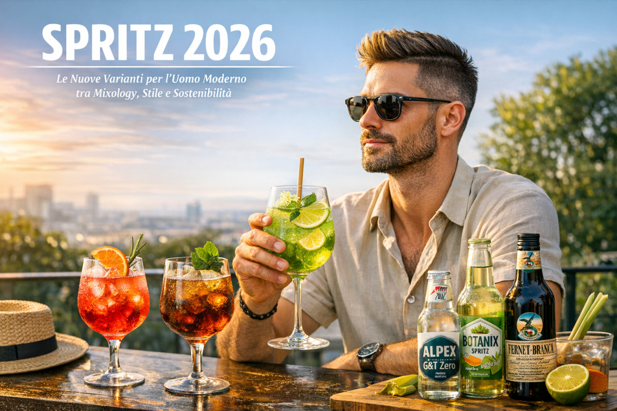 Spritz 2026, ecco Le Nuove Varianti per l’Uomo Moderno tra Mixology, Stile e Sostenibilità