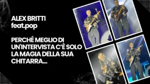Basta che imbracci una delle sue tante chitarre che ha sul palco — che sia una Stratocaster o una semi-hollow bluesy ad esempio — ed il pubblico si mette in ascolto, in silenzio, con il cuore in gola. È ciò che è accaduto durante il live del suo tour feat.pop, un’esperienza sonora e umana che va ben oltre la solita scaletta di canzoni. Alex Britti non suona, racconta. Non canta, condivide. E lo fa con la disarmante autenticità di chi ha il talento per farlo davvero, senza filtri.
