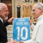 Napoli Campione d'Italia, Papa Leone XIV ha ricevuto la squadra in udienza.