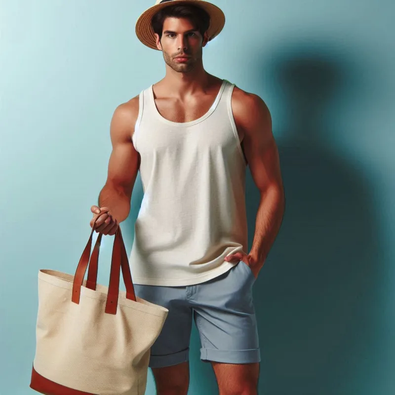 Outfit Canotta Uomo in cotone leggero
