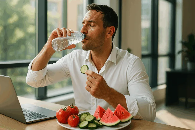 Caldo ed Idratazione, eterni nemici: ecco come re idratarsi con il cibo.