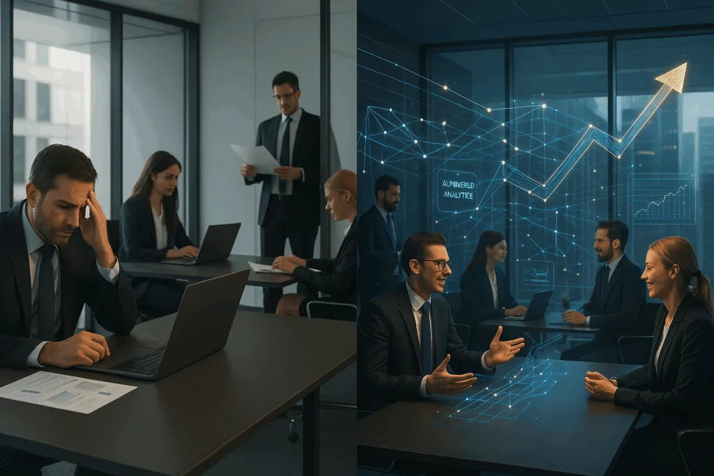 Le Revenue Operations rappresentano un approccio strategico che allinea i team di vendita, marketing e customer success per ottimizzare i processi di generazione dei ricavi. L'obiettivo principale è abbattere i silos organizzativi tradizionali, creando un ecosistema integrato dove ogni dipartimento lavora verso obiettivi comuni di crescita.