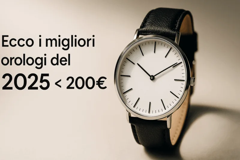 Quali sono i migliori orologi del 2025 sotto i 200 euro