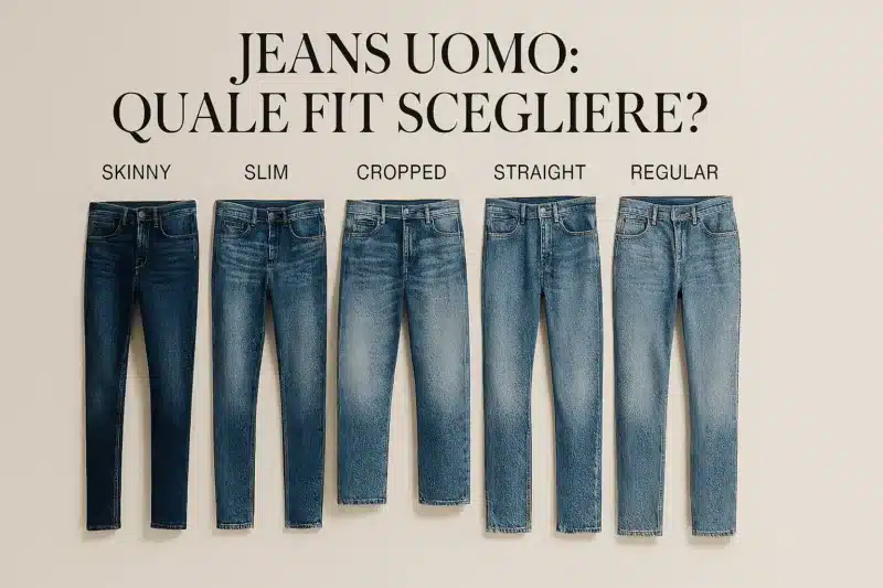 Jeans Uomo Skinny Slim Cropped Straight Regular