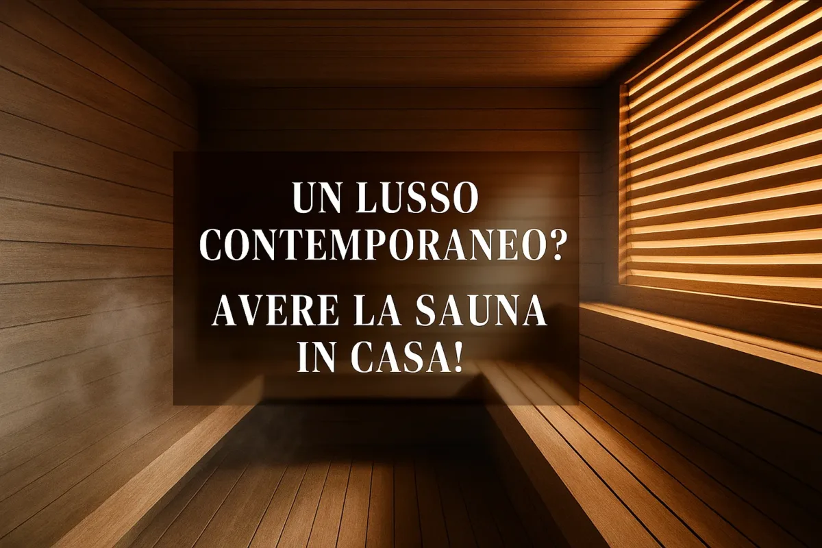 Sauna in Casa Simbolo del Lusso Contemporaneo