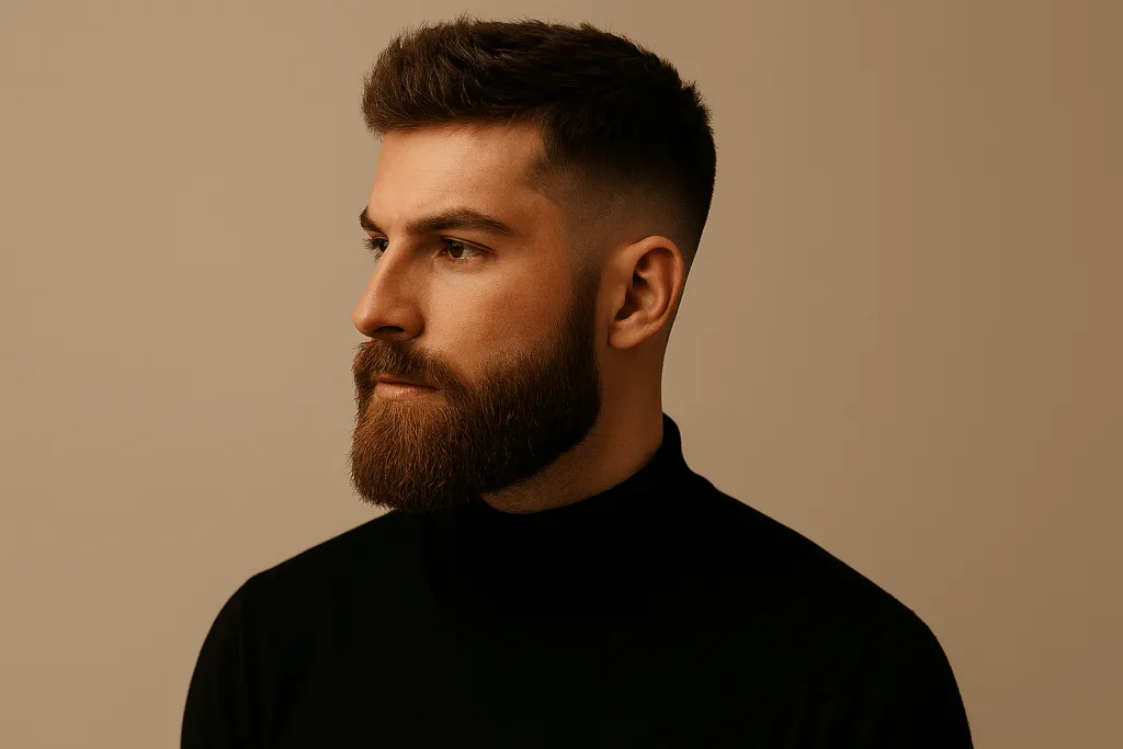 non tutti i tagli di capelli funzionano ad un uomo con la barba