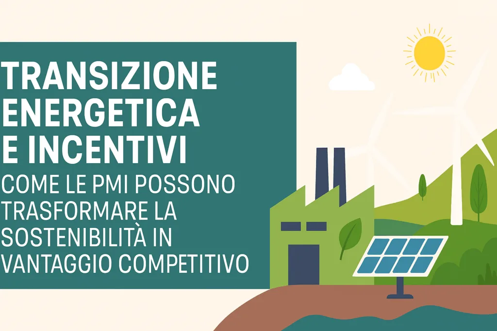 Transizione Energetica ed Incentivi: Come le PMI Possono Trasformare la Sostenibilità in Vantaggio Competitivo.