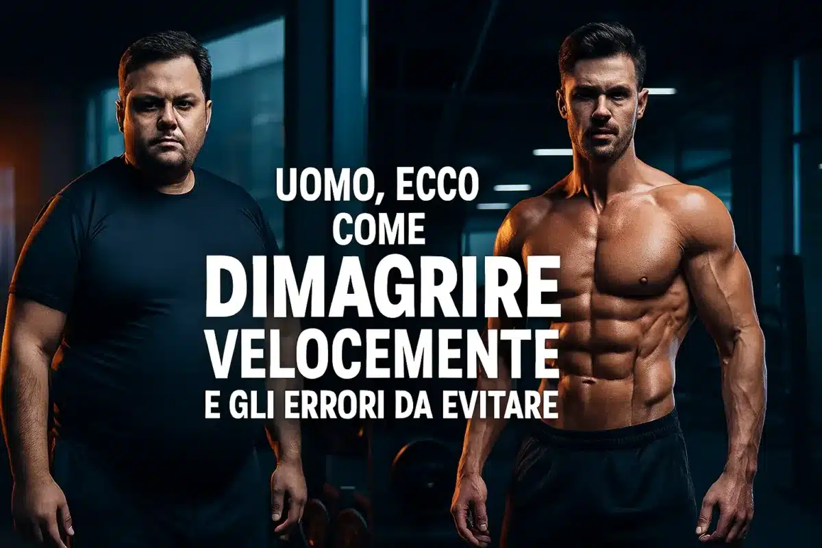 È possibile per un uomo dimagrire velocemente seguendo strategie scientificamente provate, senza ricorrere a diete estreme o allenamenti massacranti