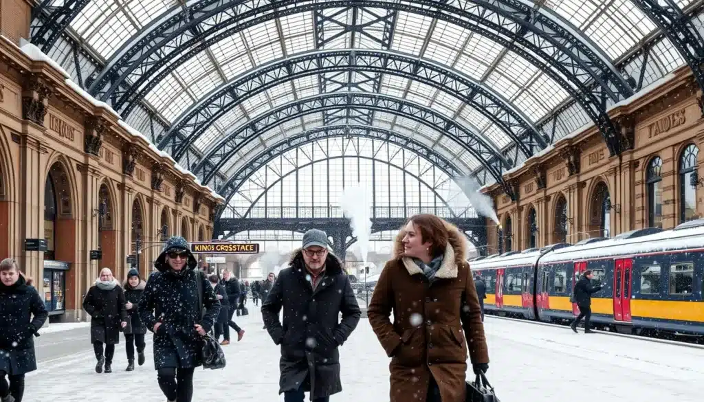 King's Cross Londra inverno