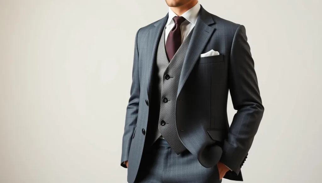 Scelta tessuti abito tre pezzi uomo