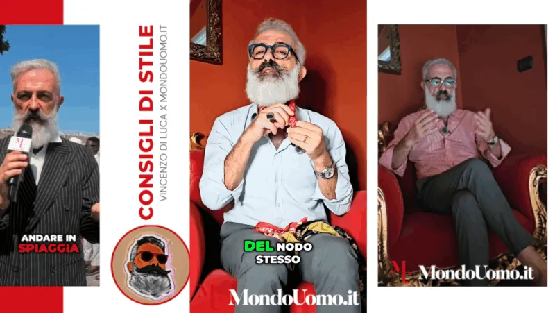 Tre nodi per il foulard da uomo: il consiglio di Vincenzo Di Luca