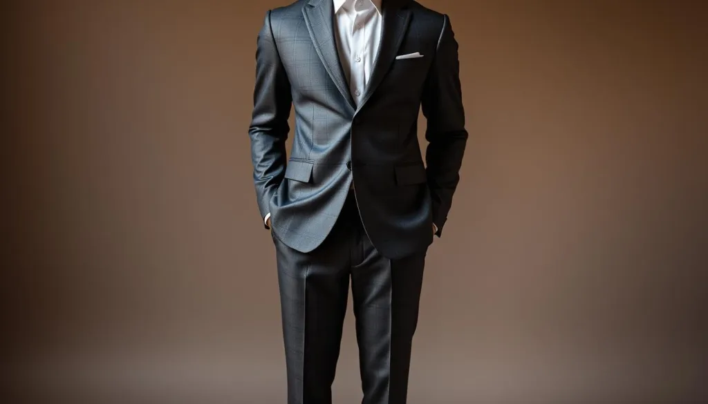 abito grigio elegante