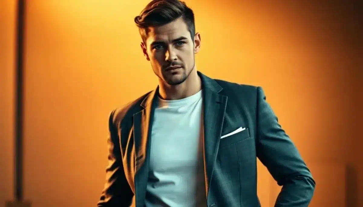 abito uomo con t shirt