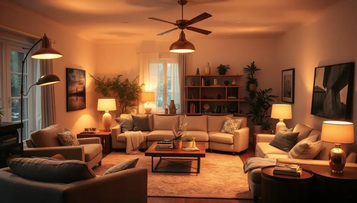 illuminazione soggiorno uomo