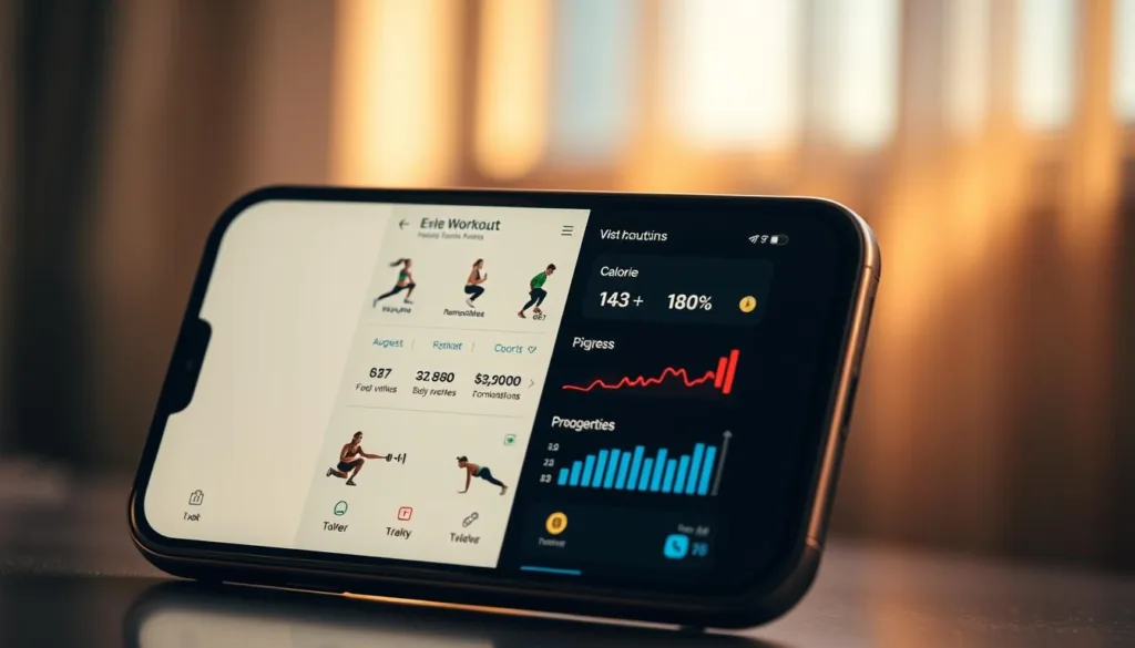 interfaccia app fitness