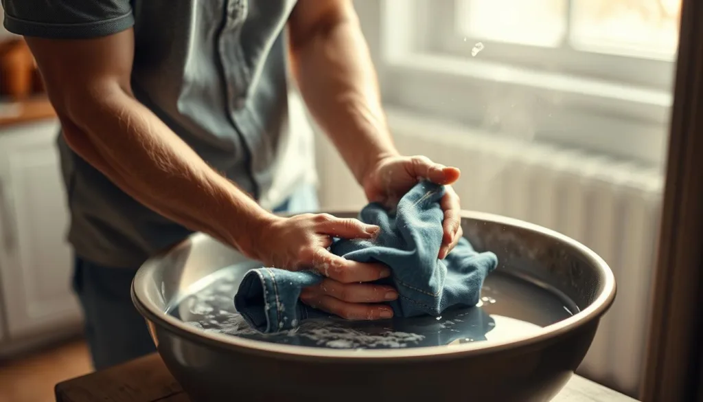 lavaggio a mano jeans