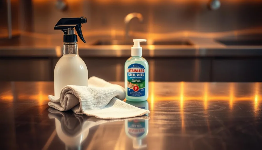 pulizia piani lavoro acciaio